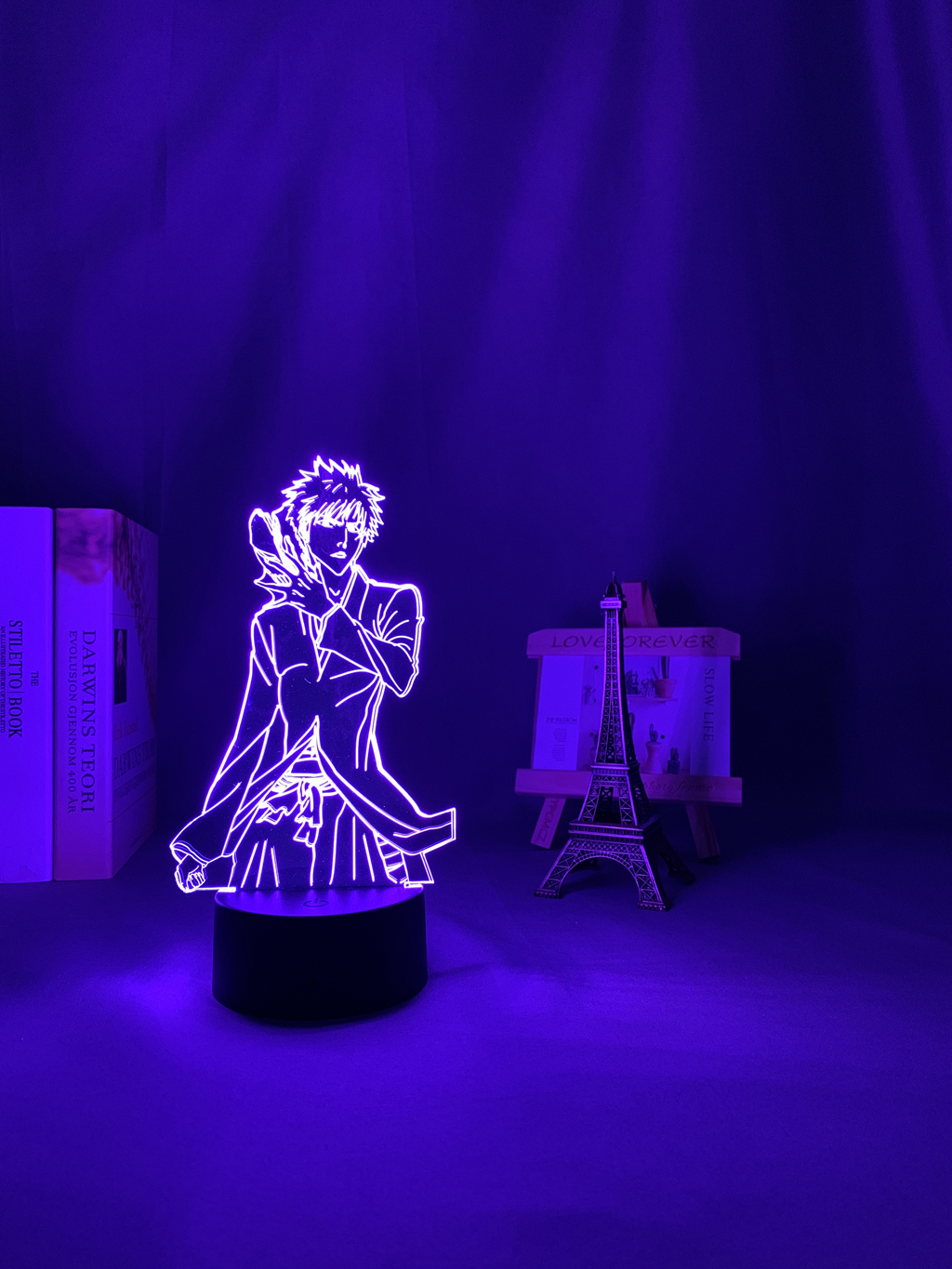 3d Lamp Anime Bleach Ichigo Kurosaki for Bedroom Decor Nightlight Cool Birthday Gift Acrylic Led Night 3 - Anime Lamps Shop