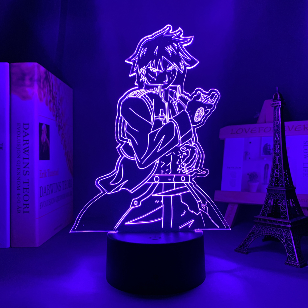 3d Lamp Anime Fullmetal Alchemist Roy Mustang for Bedroom Decor Night Light Kids Birthday Gift Fullmetal 1 - Anime Lamps Shop