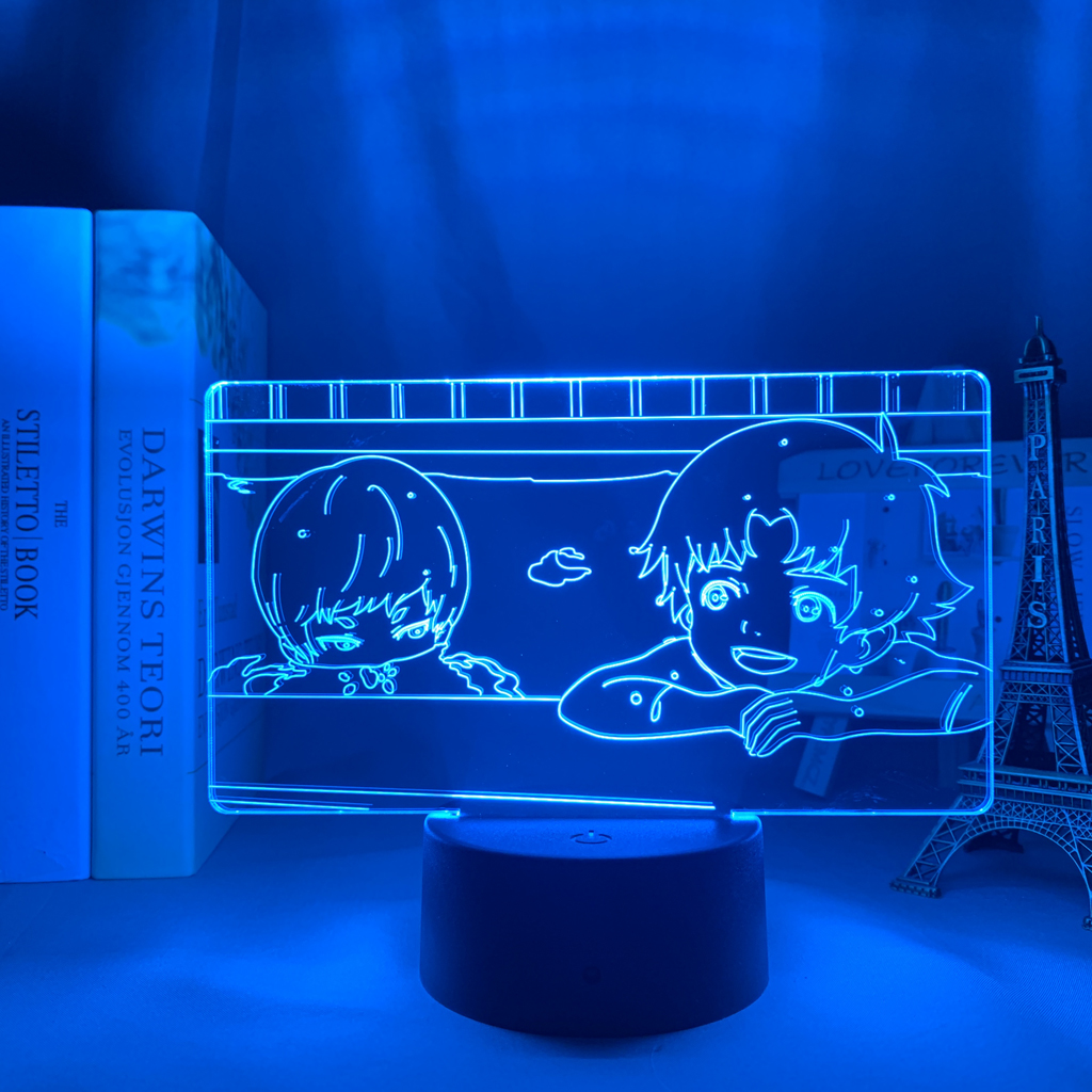 3d Led Light Anime Devilman Ryo Asuka X Akira Fudo for Bedroom Decor Night Light Kids 2 - Anime Lamps Shop