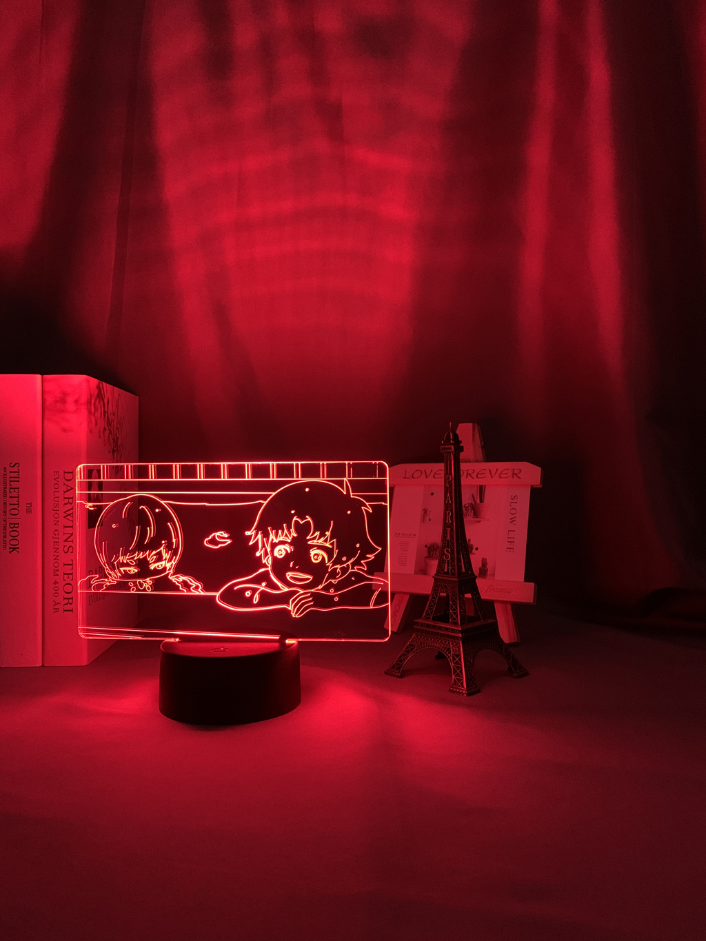 3d Led Light Anime Devilman Ryo Asuka X Akira Fudo for Bedroom Decor Night Light Kids 3 - Anime Lamps Shop