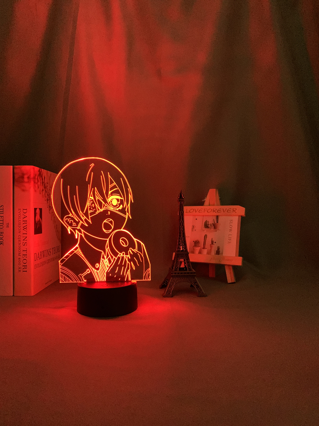 Anime 3d Lamp Black Butler for Bedroom Decor Nightlight Birthday Gift Manga Gadget Black Butler Led 3 - Anime Lamps Shop