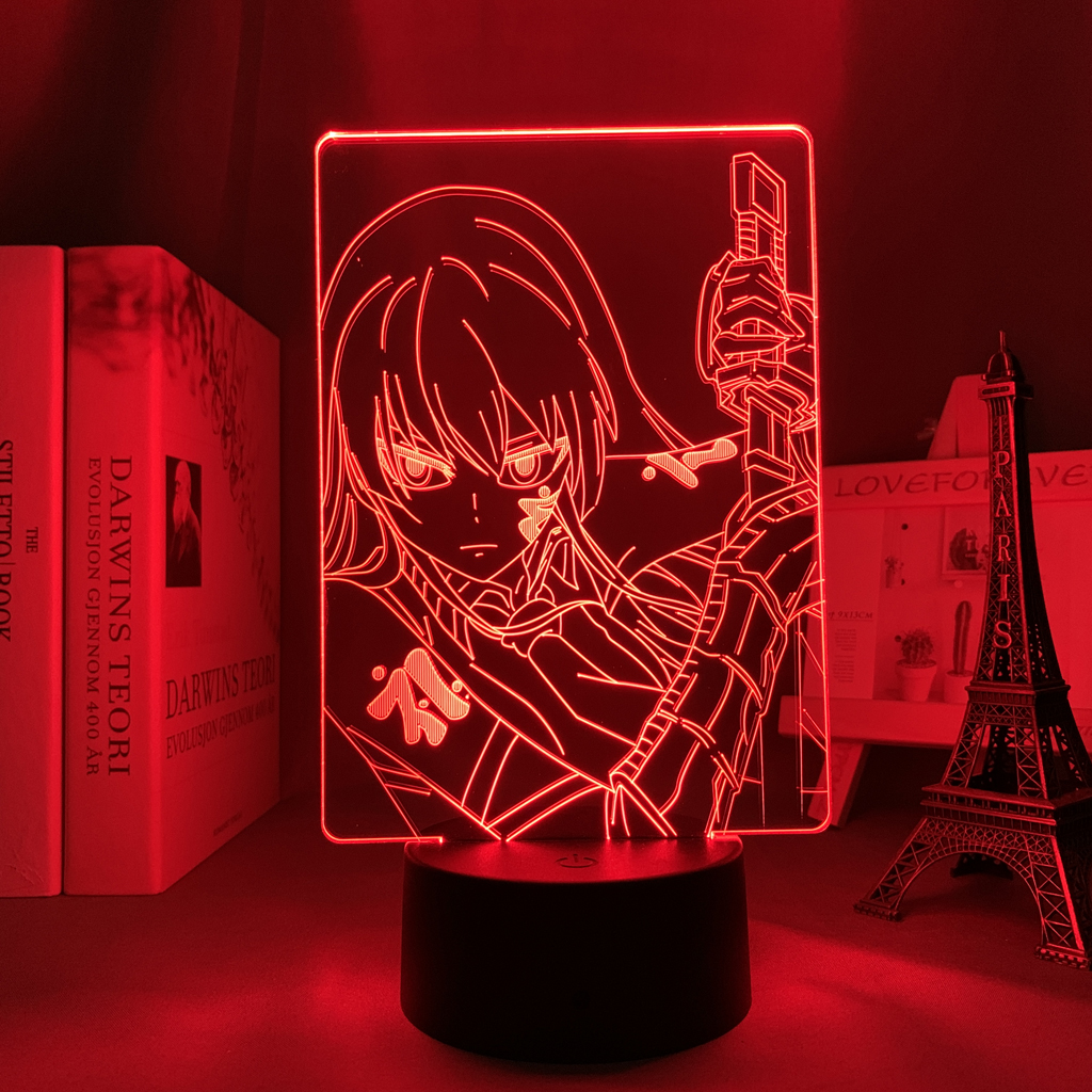 Anime Akame Ga Kill Led Light for Bedroom Decor Night Light Kids Children Birthday Gift Manga - Anime Lamps Shop