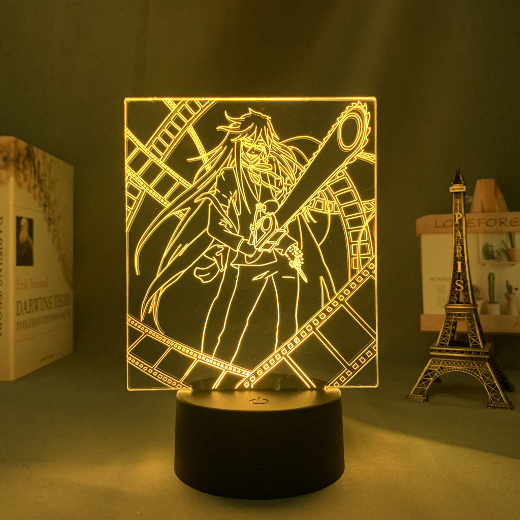 Anime Black Butler Led Light Grell Sutcliff for Kid Bedroom Decor Nightlight Classmate Birthday Gift Manga 2 - Anime Lamps Shop
