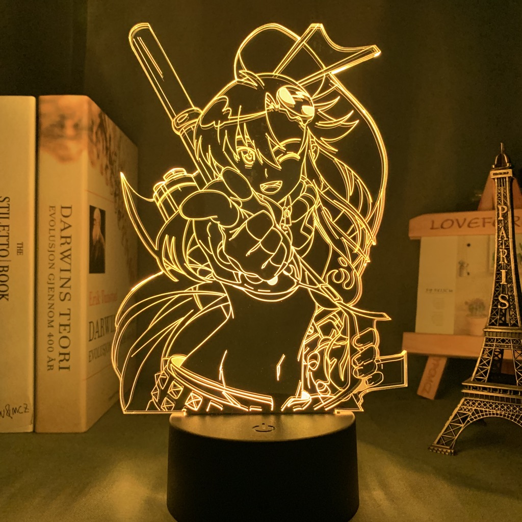 Anime Gurren Lagann Yoko Led Night Light for Bedroom Decor Birthday Gift Night Lamp Yoko Littner 1 - Anime Lamps Shop