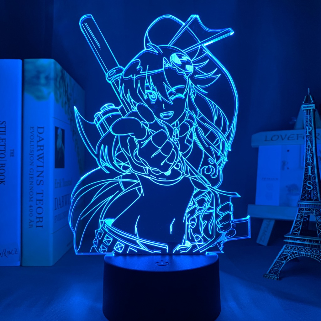 Anime Gurren Lagann Yoko Led Night Light for Bedroom Decor Birthday Gift Night Lamp Yoko Littner 2 - Anime Lamps Shop