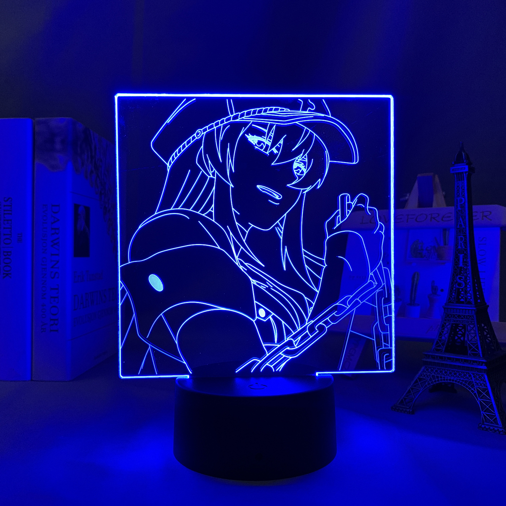 Anime Led Lamp Akame Ga Kill Esdeath for Room Decor RGB Color Changing Night Lights Gift 3 - Anime Lamps Shop
