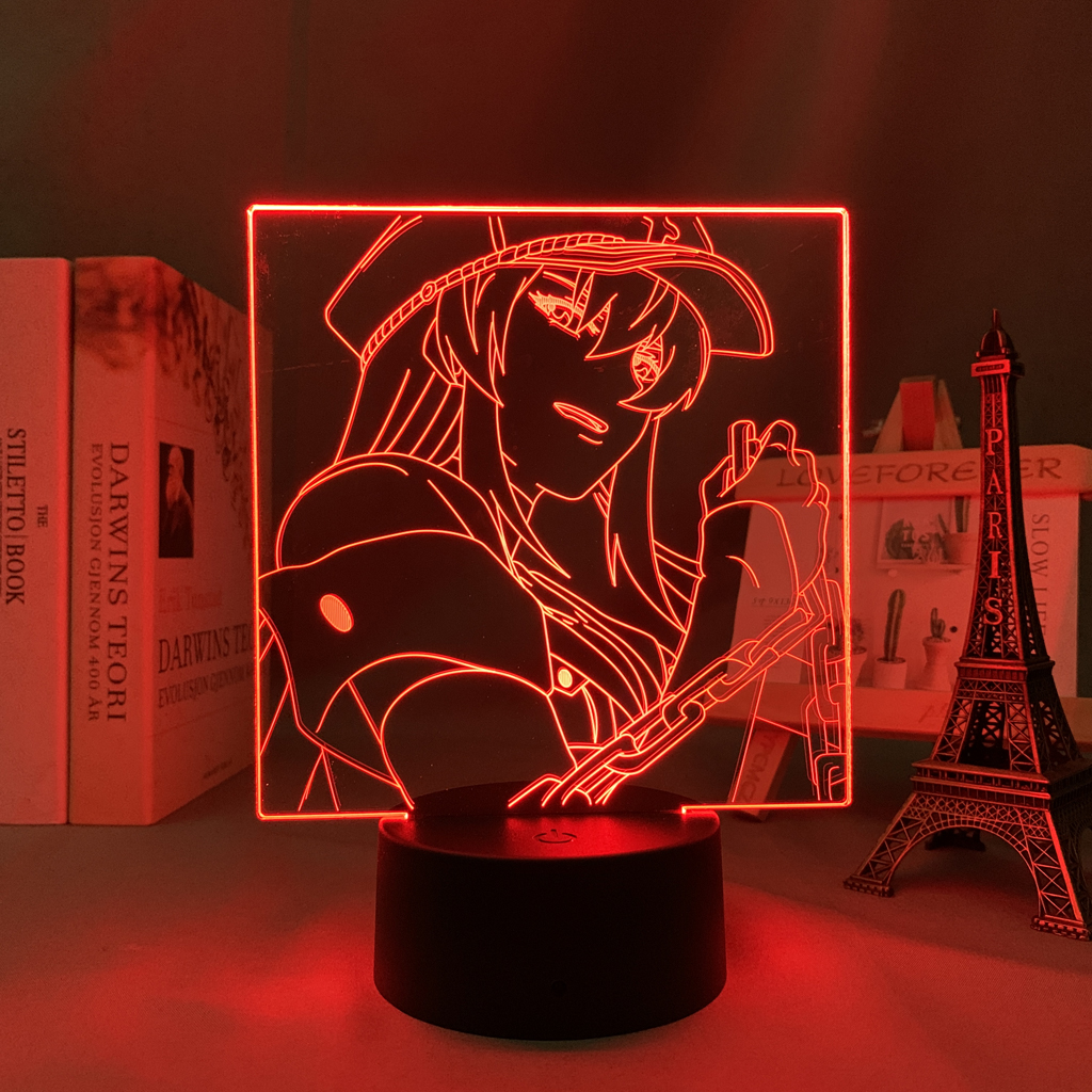Anime Led Lamp Akame Ga Kill Esdeath for Room Decor RGB Color Changing Night Lights Gift - Anime Lamps Shop