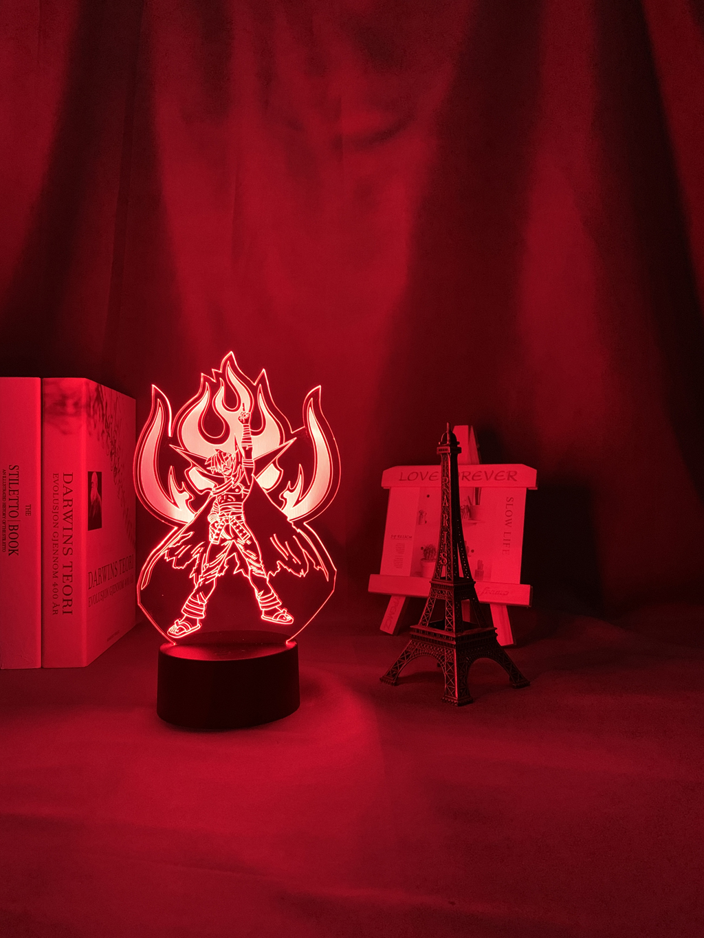 Anime Led Light Gurren Lagann Kamina Figure Nightlight for Bedroom Decor Nightlight Manga Birthday Gift Room 3 - Anime Lamps Shop