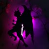 Anime Silhouette Light Fairy Tail Natsu Wall Lamp for Living Room Decoration Bedroom Decor Light Manga 2 - Anime Lamps Shop