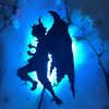 Anime Silhouette Light Fairy Tail Natsu Wall Lamp for Living Room Decoration Bedroom Decor Light Manga 3 - Anime Lamps Shop