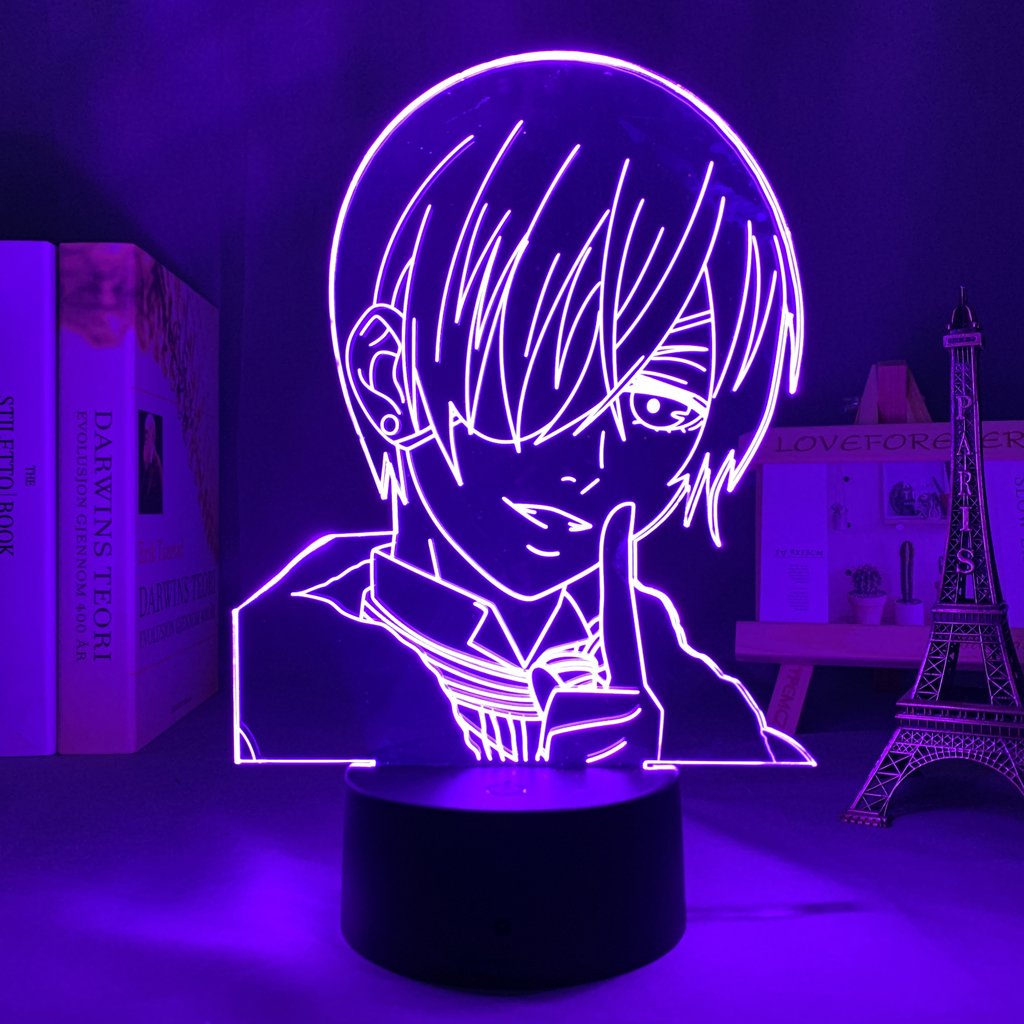 Black Butler Led Night Light for Kids Bedroom Decor Nightlight Birthday Gift Anime Gadget Room Table 2 - Anime Lamps Shop