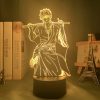 Gintama Gintoki Sakata Led Night Light for Bedroom Decor Colorful Nightlight Anime Gift Gintama 3d Lamp 1 - Anime Lamps Shop