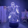 Gintama Gintoki Sakata Led Night Light for Bedroom Decor Colorful Nightlight Anime Gift Gintama 3d Lamp - Anime Lamps Shop
