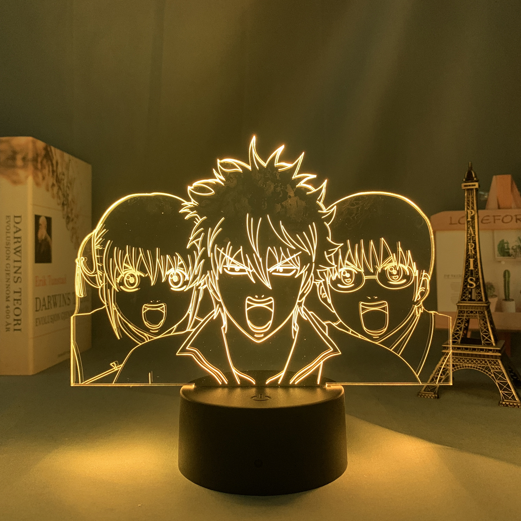 Led Lamp Anime Gintama for Room Decorative Light Fans Birthday Gift Color Changing Battery Powered Manga 1 - Anime Lamps Shop