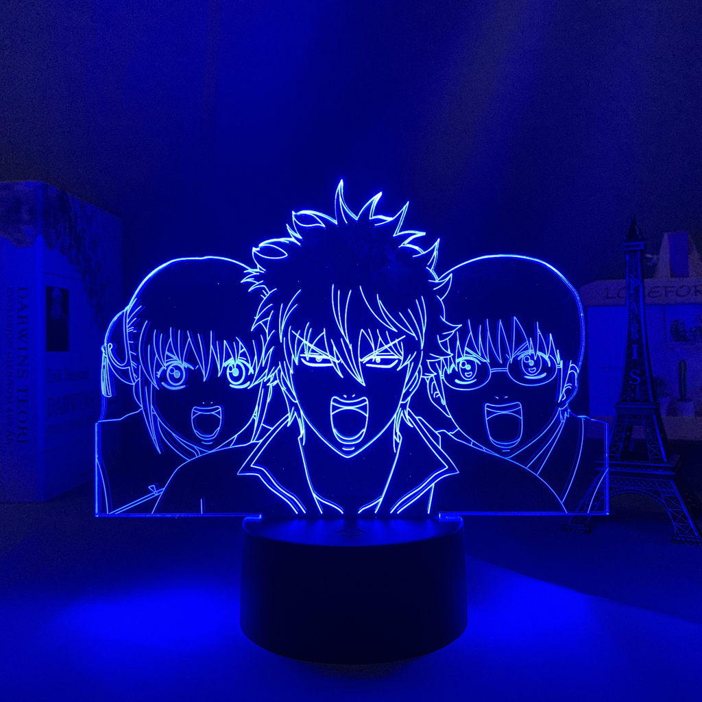 Led Lamp Anime Gintama for Room Decorative Light Fans Birthday Gift Color Changing Battery Powered Manga 3 - Anime Lamps Shop
