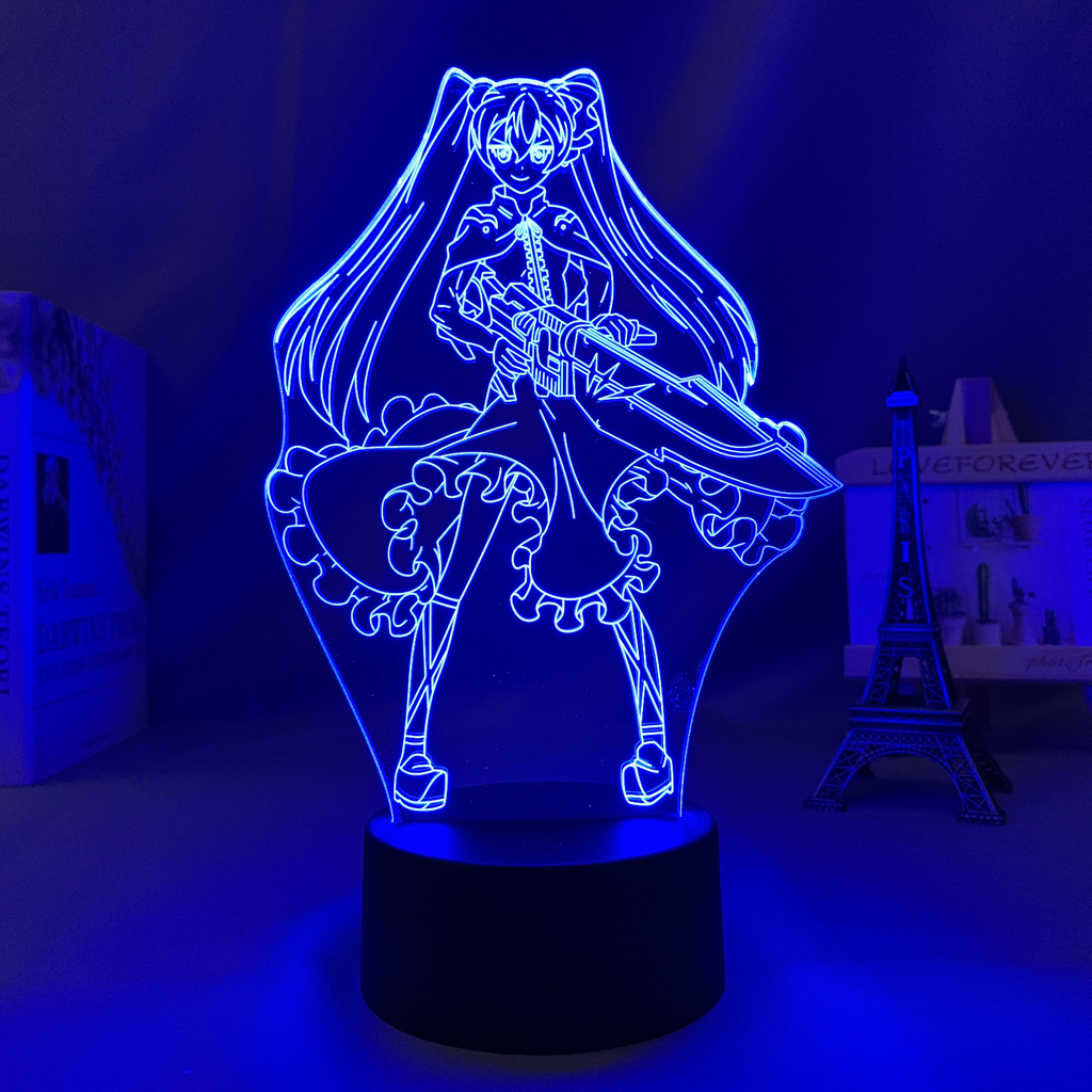 Manga Led Light Akame Ga Kill Mine for Bedroom Decor Night Light Gift Acrylic Anime 3d 3 - Anime Lamps Shop