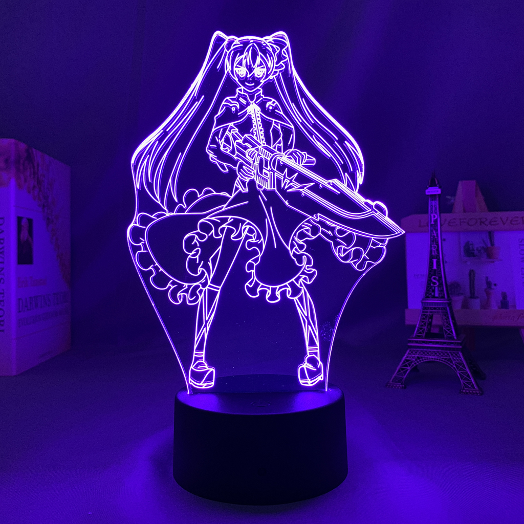 Manga Led Light Akame Ga Kill Mine for Bedroom Decor Night Light Gift Acrylic Anime 3d - Anime Lamps Shop