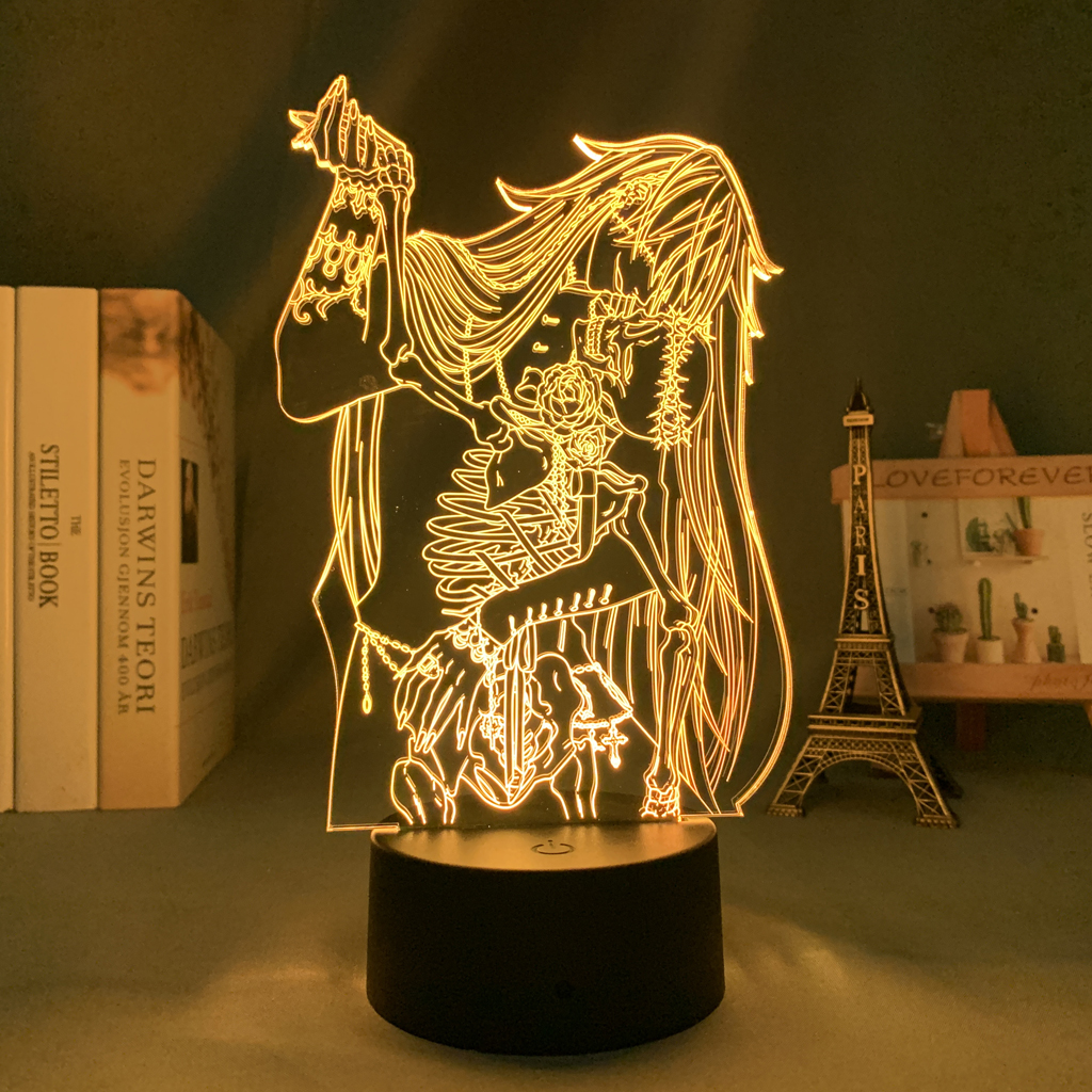 Manga Led Light Black Butler Undertaker for Bedroom Decor Night Light Gift Acrylic Anime 3d Lamp 3 - Anime Lamps Shop