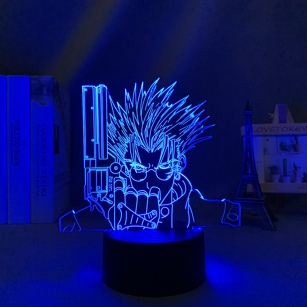 Manga Trigun Vash The Stampede Led Lamp for Child Bedroom Decor Night Light Birthday Gift Room 1 - Anime Lamps Shop