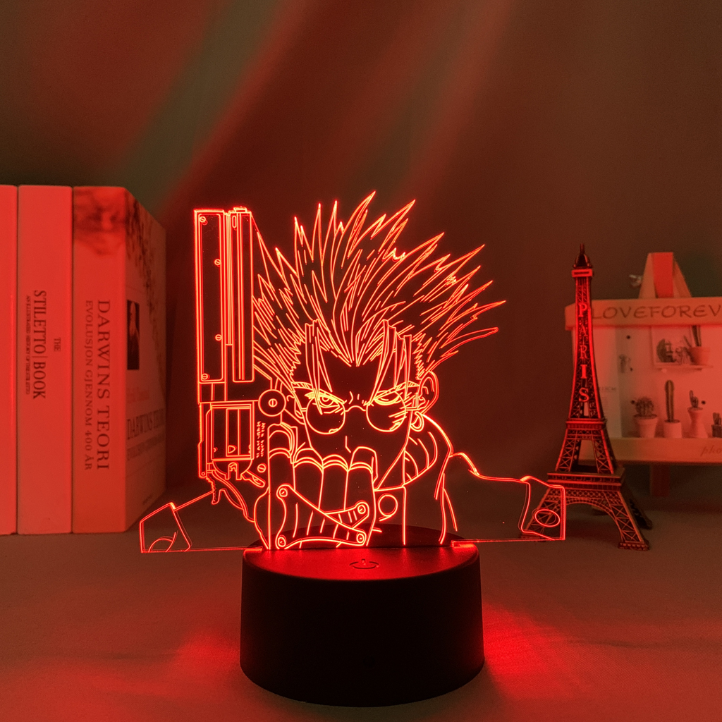 Manga Trigun Vash The Stampede Led Lamp for Child Bedroom Decor Night Light Birthday Gift Room 2 - Anime Lamps Shop