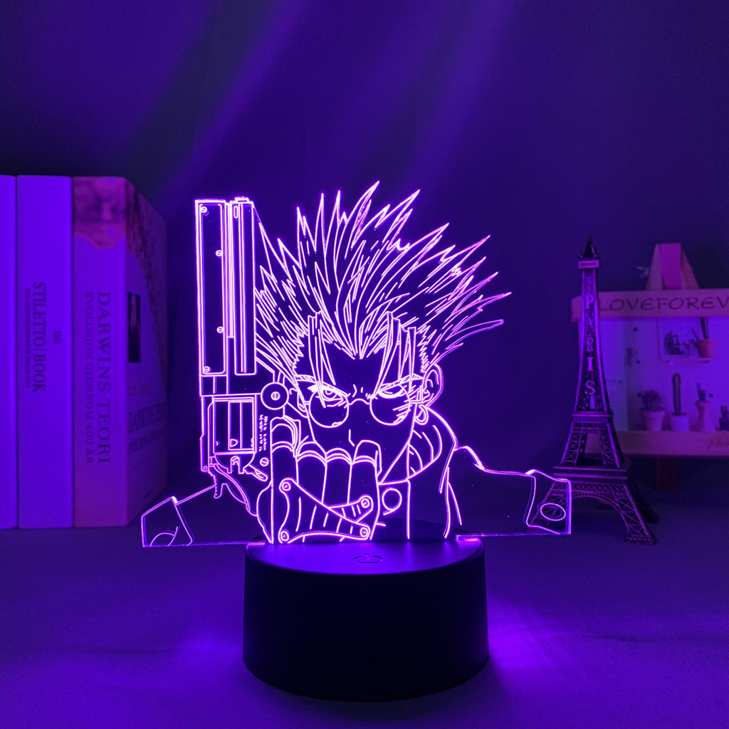 Manga Trigun Vash The Stampede Led Lamp for Child Bedroom Decor Night Light Birthday Gift Room - Anime Lamps Shop