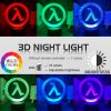 Half Life Logo Night Lamp for Game Room Decoration Cool Event Prize of Game Store Color 1 - Anime Lamps Shop