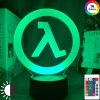 Half Life Logo Night Lamp for Game Room Decoration Cool Event Prize of Game Store Color - Anime Lamps Shop