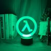 Half Life Logo Night Lamp for Game Room Decoration Cool Event Prize of Game Store Color 2 - Anime Lamps Shop