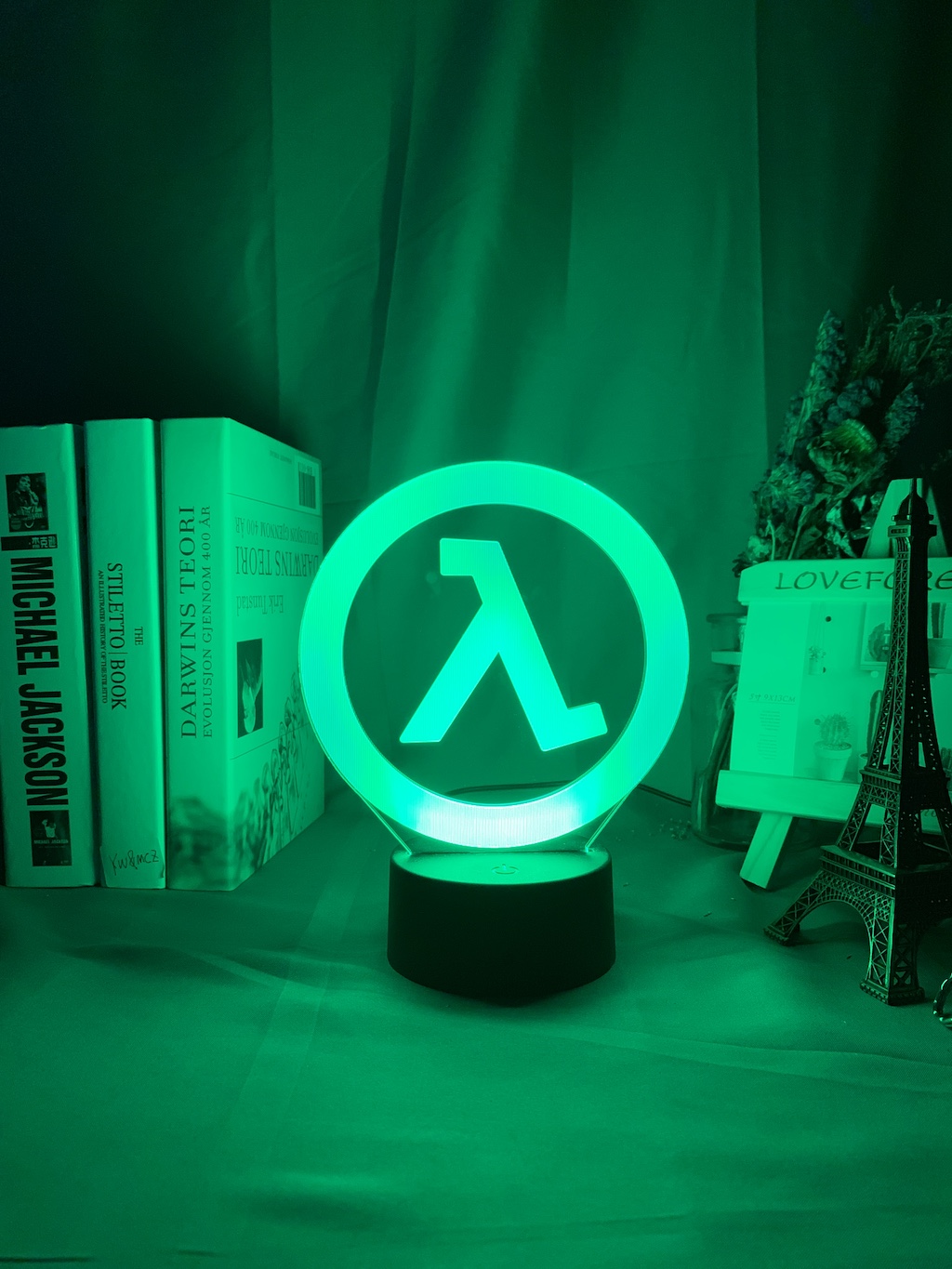 Half Life Logo Night Lamp for Game Room Decoration Cool Event Prize of Game Store Color 2 - Anime Lamps Shop