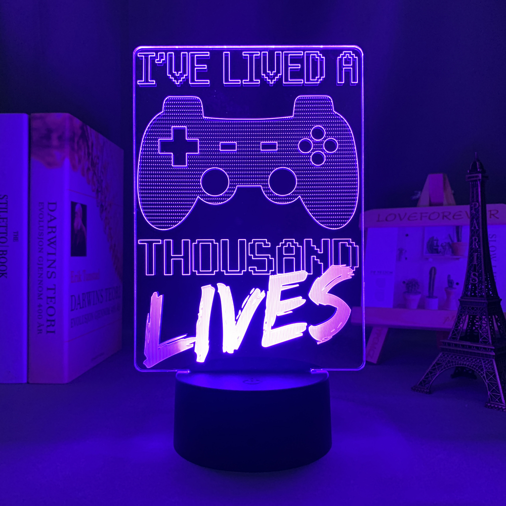 I Have Lived A Thousand Lives Game Led Light for Child Bedroom Decoration Lighting Birthday Gift 1 - Anime Lamps Shop