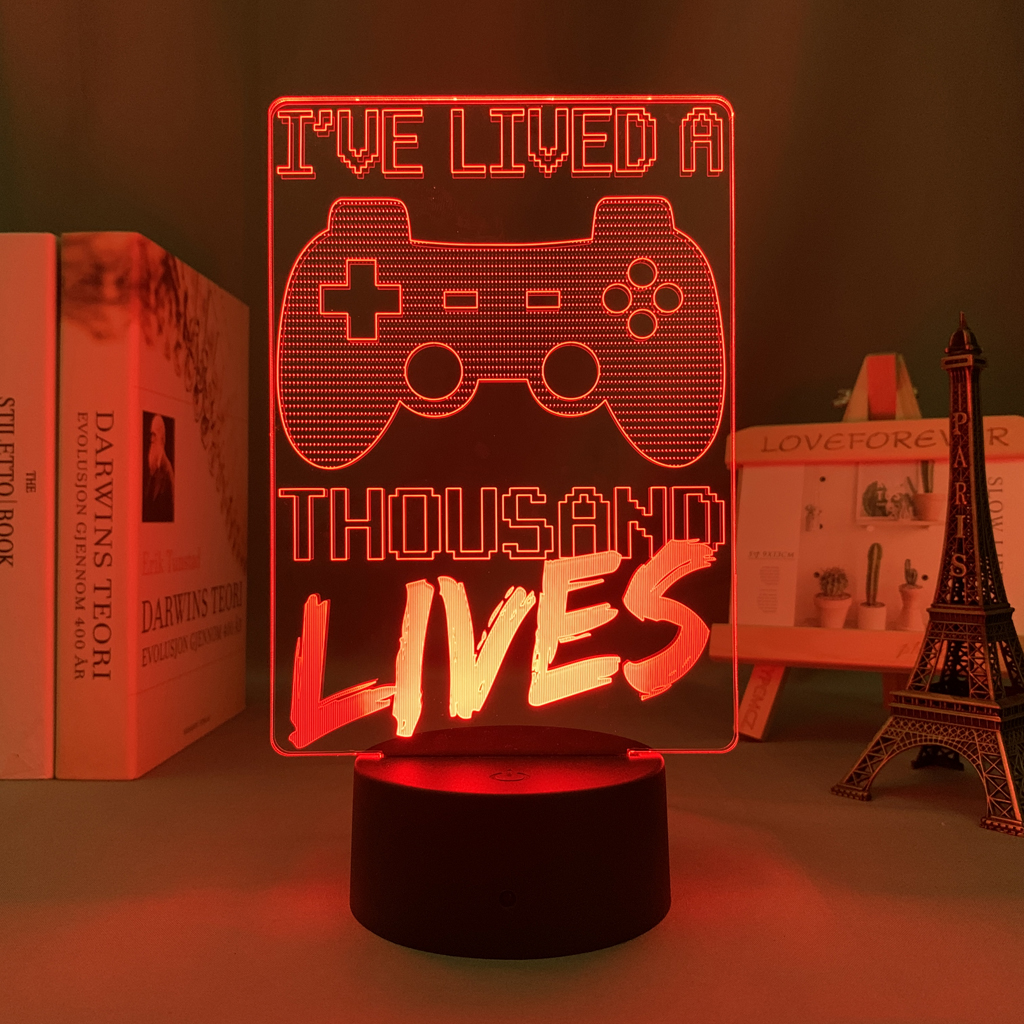 I Have Lived A Thousand Lives Game Led Light for Child Bedroom Decoration Lighting Birthday Gift 3 - Anime Lamps Shop