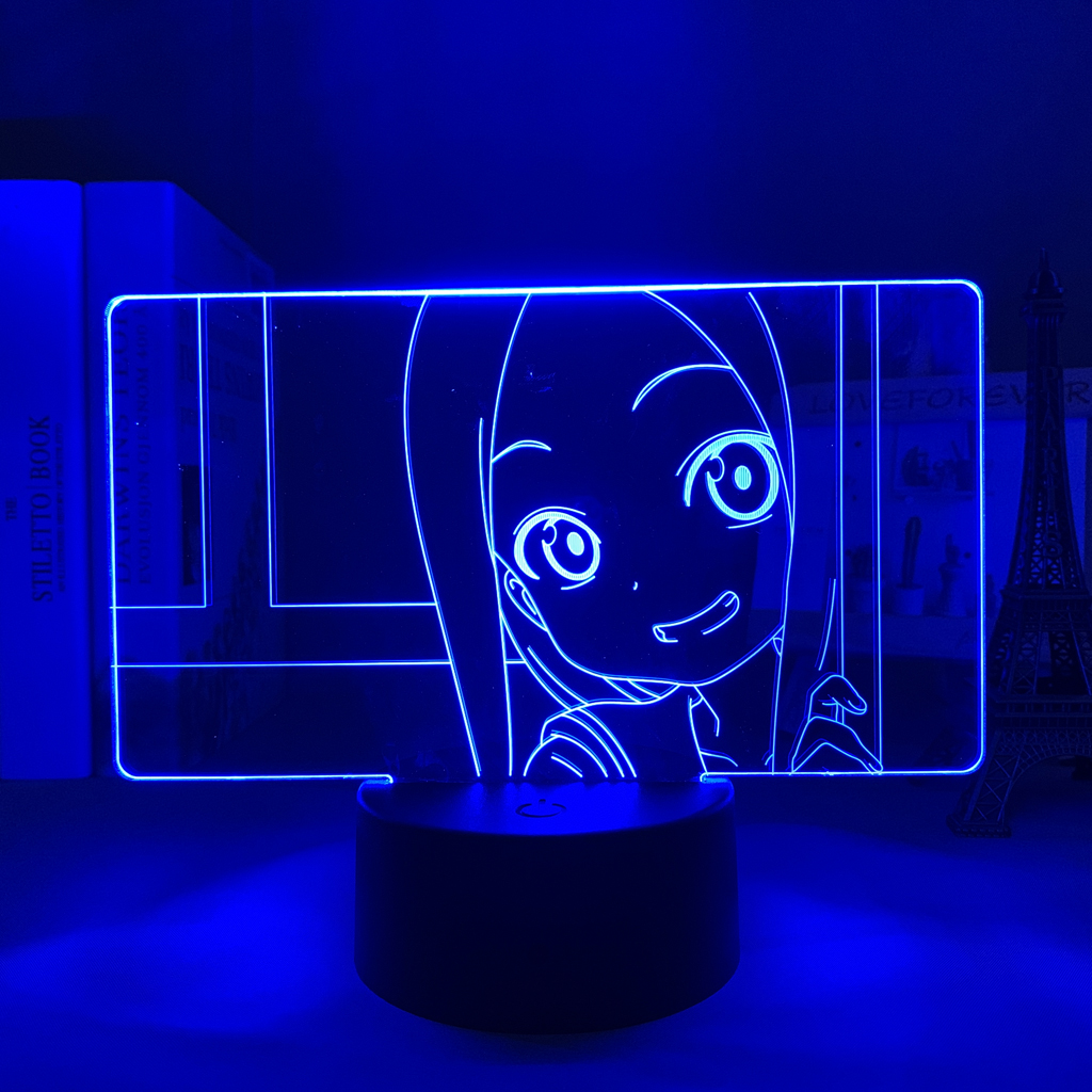 Led Night Light Anime Teasing Master Takagi san for Kids Bedroom Decoration Nightlight Birthday Room Decor 1 - Anime Lamps Shop