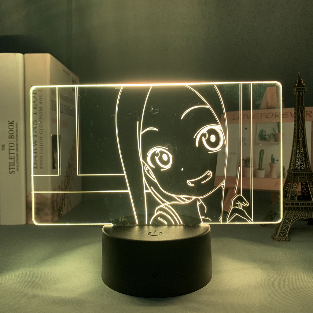Led Night Light Anime Teasing Master Takagi san for Kids Bedroom Decoration Nightlight Birthday Room Decor 3 - Anime Lamps Shop
