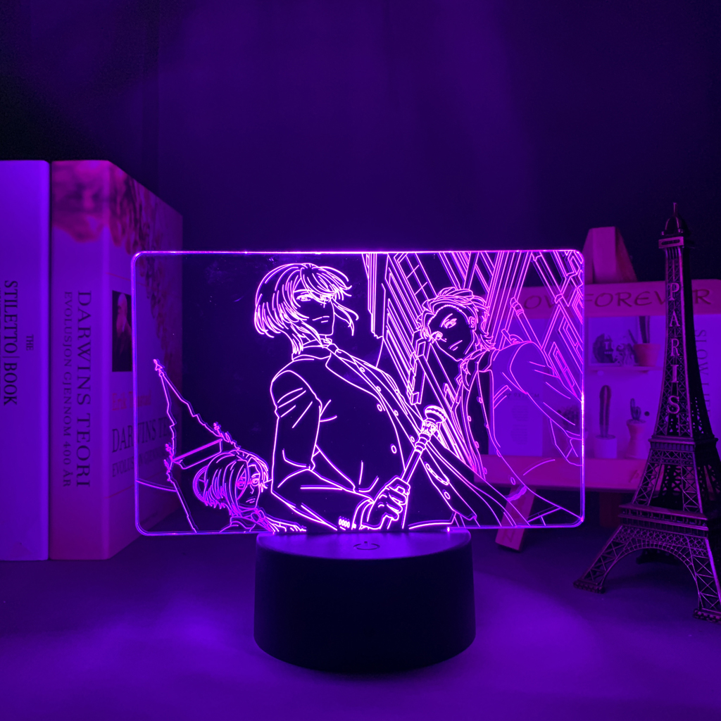 Manga Moriarty The Patriot Led Night Light for Bedroom Decor Nightlight Gift Anime Moriarty The Patriot 2 - Anime Lamps Shop