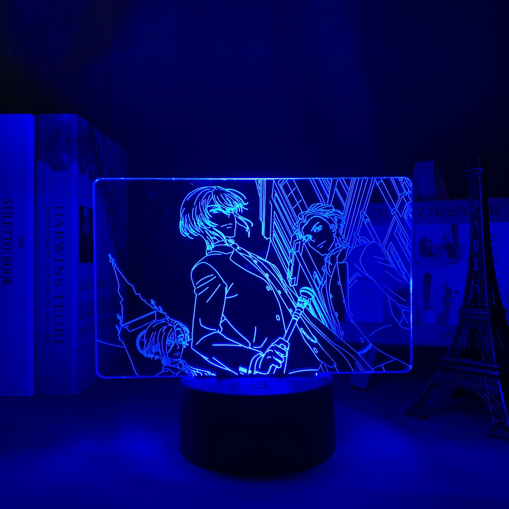 Manga Moriarty The Patriot Led Night Light for Bedroom Decor Nightlight Gift Anime Moriarty The Patriot 3 - Anime Lamps Shop