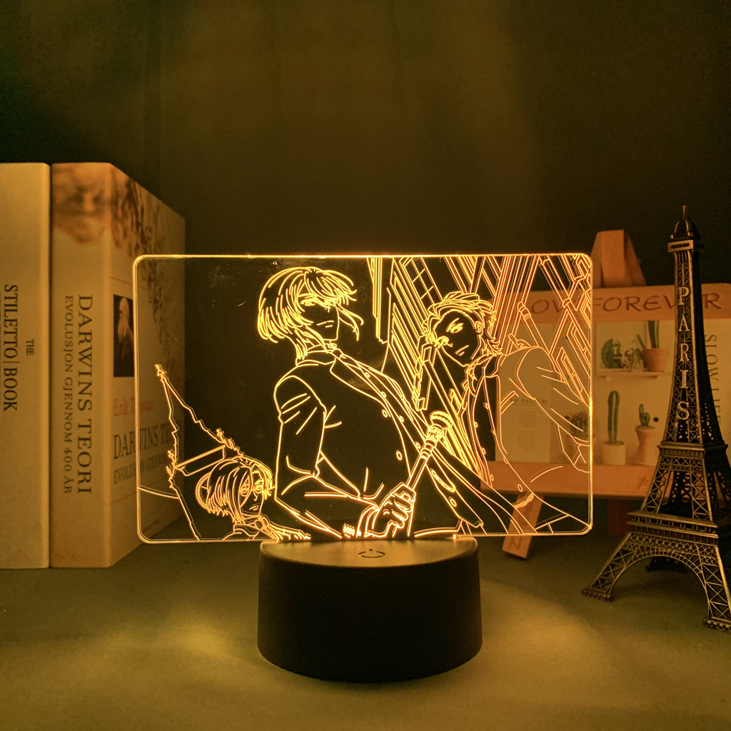 Manga Moriarty The Patriot Led Night Light for Bedroom Decor Nightlight Gift Anime Moriarty The Patriot - Anime Lamps Shop