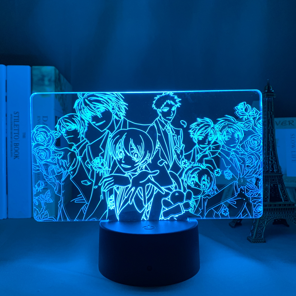 Ouran High School Host Club Led Night Light for Kids Bedroom Decor Nightlight Birthday Gift Anime 1 - Anime Lamps Shop