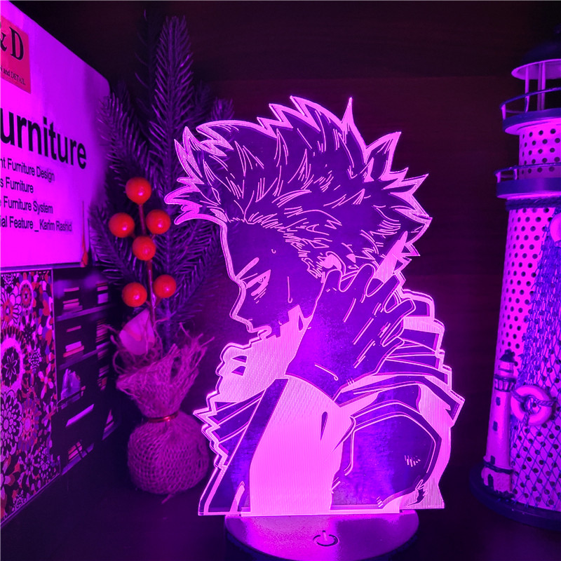 3D Lamp Anime MY HERO ACADEMIA HITOSHI SHINSO Figure Acrylic Led Night Light for Kids Bedroom 2 - Anime Lamps Shop