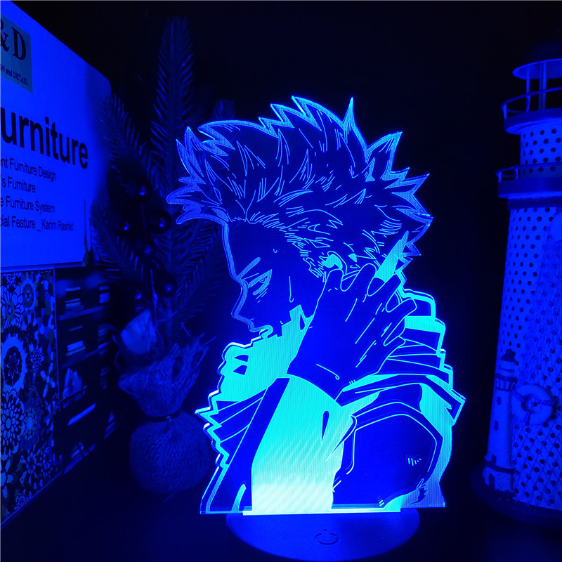 3D Lamp Anime MY HERO ACADEMIA HITOSHI SHINSO Figure Acrylic Led Night Light for Kids Bedroom 3 - Anime Lamps Shop
