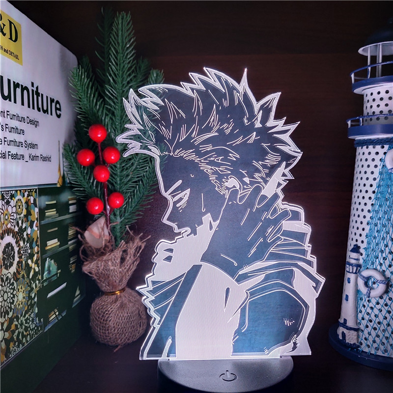 3D Lamp Anime MY HERO ACADEMIA HITOSHI SHINSO Figure Acrylic Led Night Light for Kids Bedroom 4 - Anime Lamps Shop