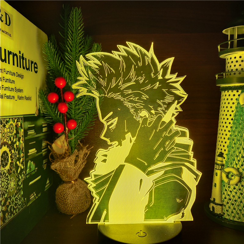 3D Lamp Anime MY HERO ACADEMIA HITOSHI SHINSO Figure Acrylic Led Night Light for Kids Bedroom 5 - Anime Lamps Shop