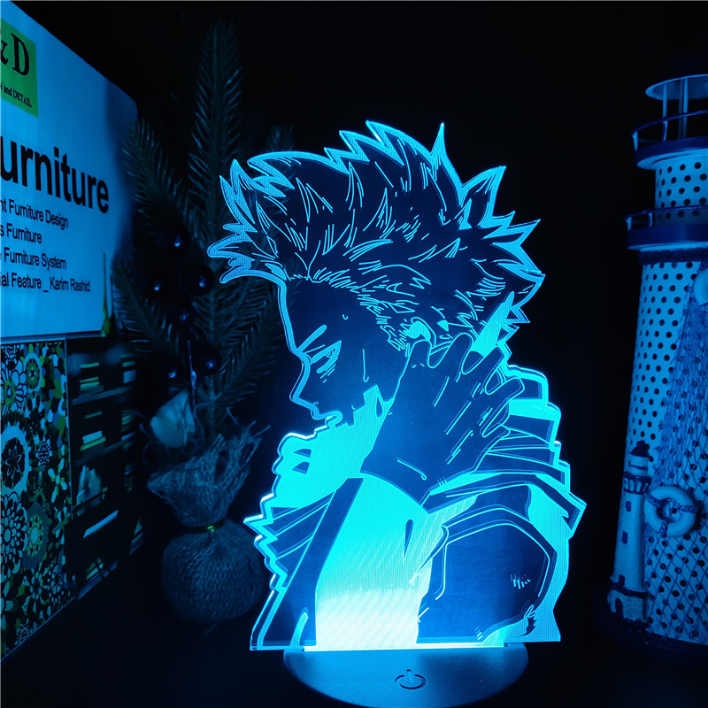 3D Lamp Anime MY HERO ACADEMIA HITOSHI SHINSO Figure Acrylic Led Night Light for Kids Bedroom - Anime Lamps Shop