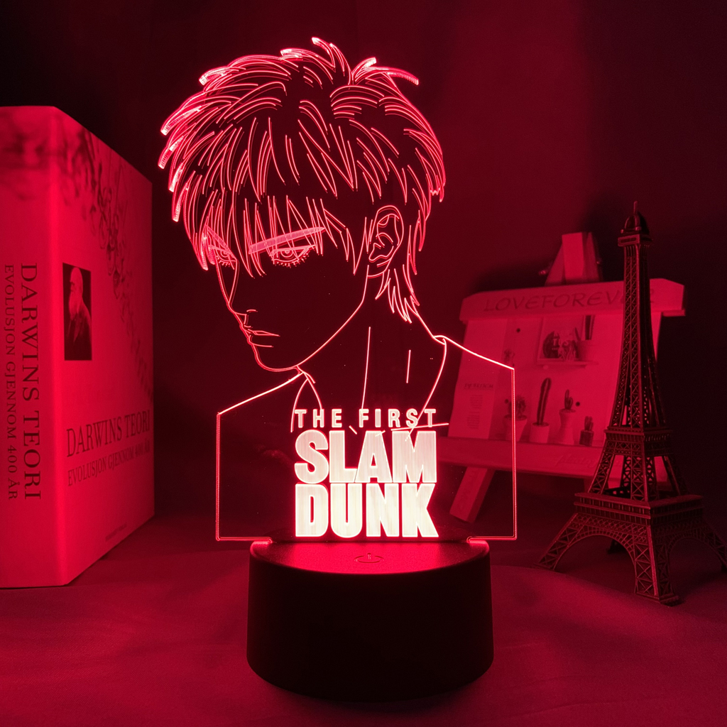 3d Anime Led Light Slam Dunk Hanamichi Sakuragi for Bedoom Decoration Nightlight Birthday Gift Manga Lamp 1 - Anime Lamps Shop