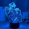 3d Lamp Anime JoJo Bizarre Adventure for Bedroom Decor Light Birthday Gift Manga Jojo Figure Led 6 - Anime Lamps Shop