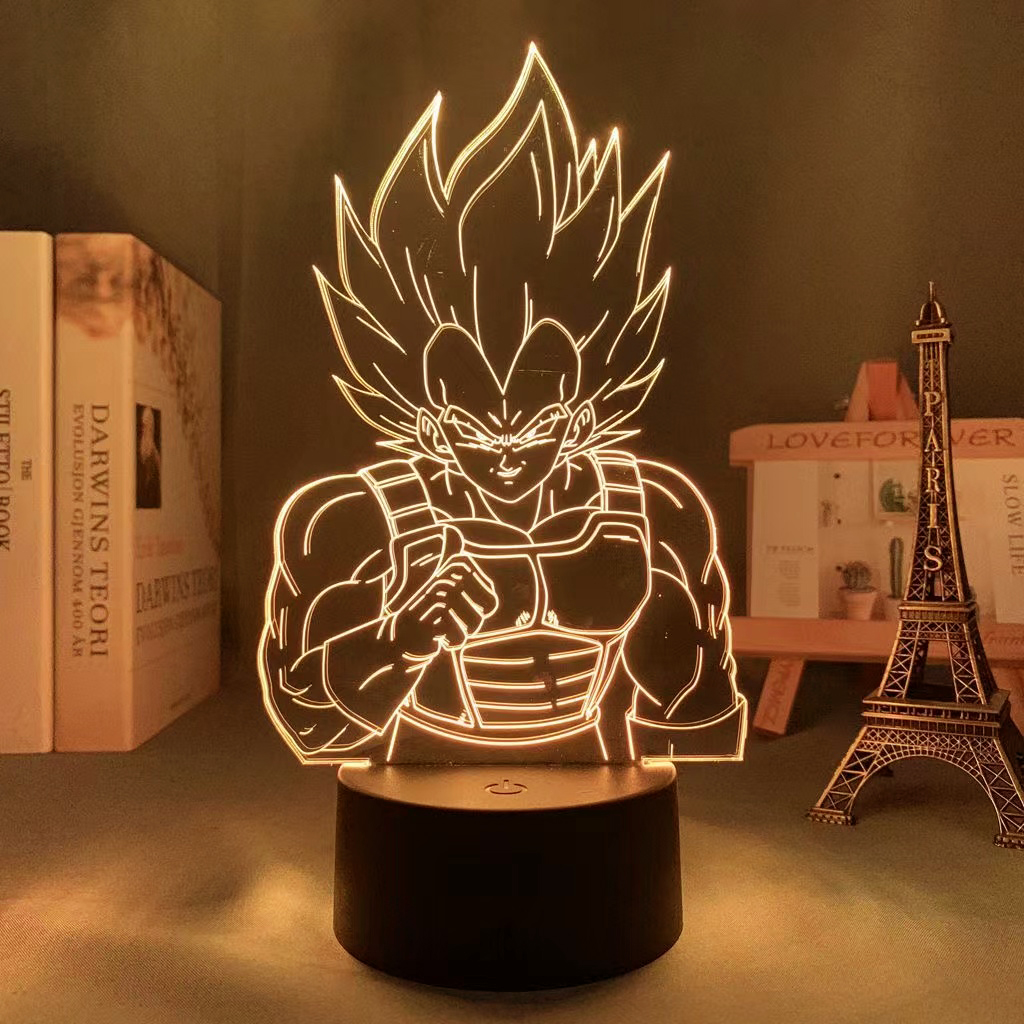 Anime Goku Vegeta 3D Led Night Light Dragon Ball Z Table Lamp Children Bed Room Decor 22 - Anime Lamps Shop