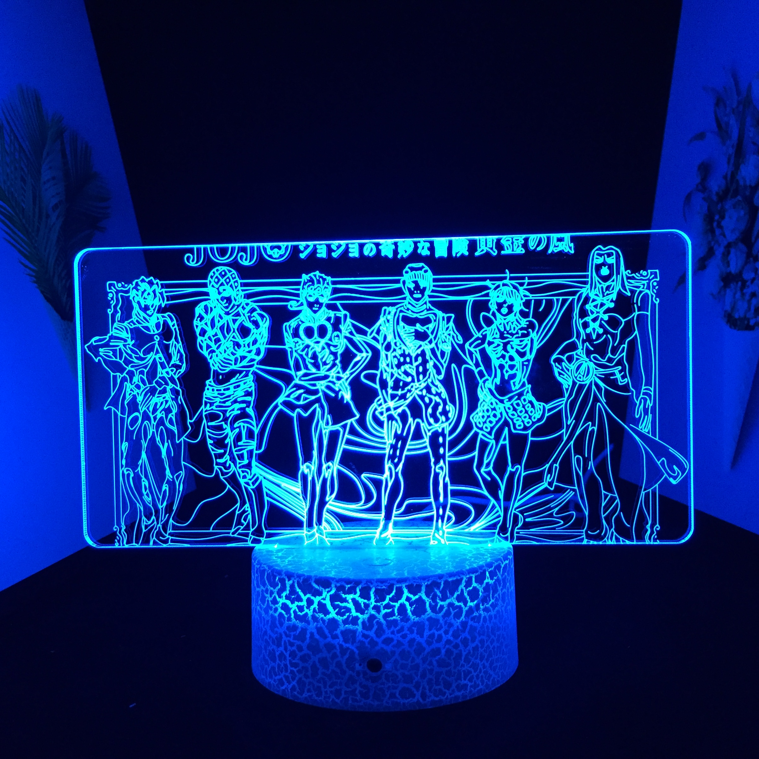Anime JoJo Bizarre Adventure Figure 3D LED Light for Bedroom Decor Light Birthday Gift LED 3D 2 - Anime Lamps Shop