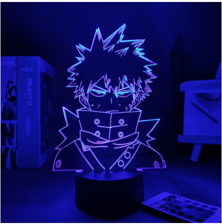 Anime My Hero Academia Shoto Todoroki Face Design Led Night Light Lamp for Kids Child Boys 10 - Anime Lamps Shop
