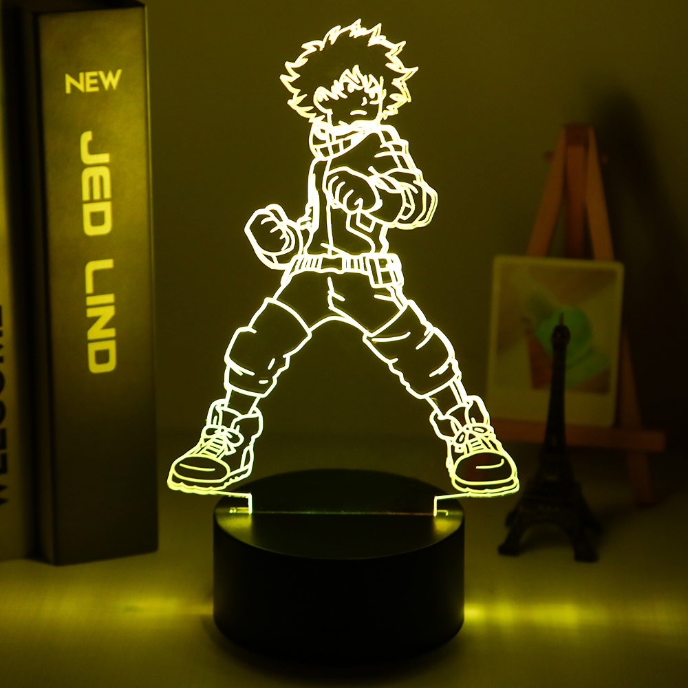 Anime My Hero Academia Shoto Todoroki Face Design Led Night Light Lamp for Kids Child Boys 2 - Anime Lamps Shop