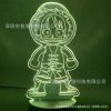 Anime One Piece 3D LED Night Light Luffy Roronoa Zoro Nico Pirate Ship Illusion Table Lamp 12 - Anime Lamps Shop
