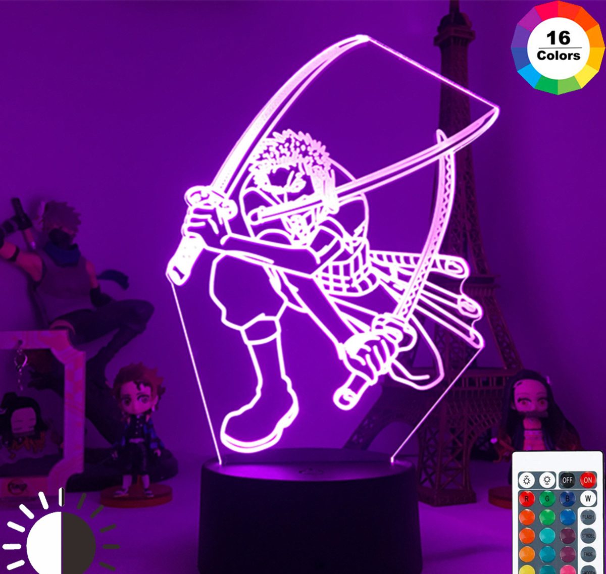 Anime One Piece 3D LED Night Light Luffy Roronoa Zoro Nico Pirate Ship Illusion Table Lamp 2 e1694590186386 - Anime Lamps Shop